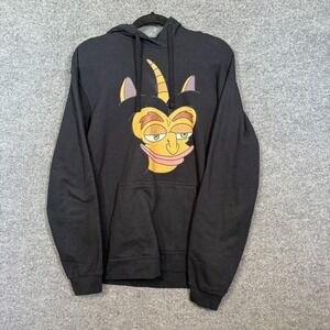 Big Mouth Hoodie Adult Large Black Netflix Hormone Monster Character Sweatshirt